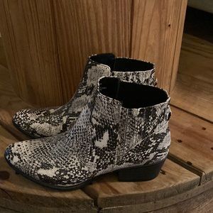 Snake skin boots
